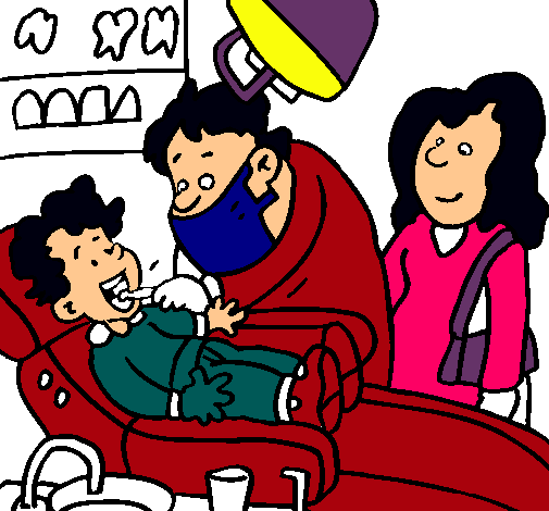 Niño en el dentista