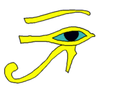 Dibujo Ojo Horus pintado por Ili06