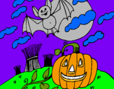 Dibujo Paisaje de Halloween pintado por 7144055
