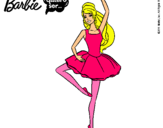 Dibujo Barbie bailarina de ballet pintado por yilann