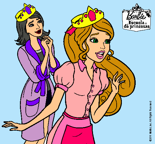Dibujo Barbie con una corona de princesa pintado por Maria-pm