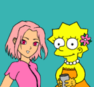 Dibujo Sakura y Lisa pintado por sakuraylisa