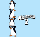 Dibujo Madagascar 2 Pingüinos pintado por enmanuel10