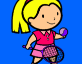 Dibujo Chica tenista pintado por MONYGOTTT