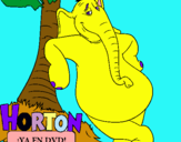 Dibujo Horton pintado por icarlyguapa