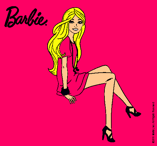 Barbie sentada