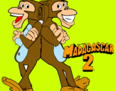 Dibujo Madagascar 2 Manson y Phil 2 pintado por walju1111111