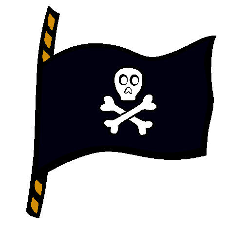 Dibujo Bandera pirata pintado por luna-azul