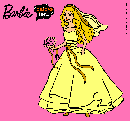 Barbie vestida de novia