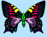 Dibujo Mariposa 5 pintado por negraaa