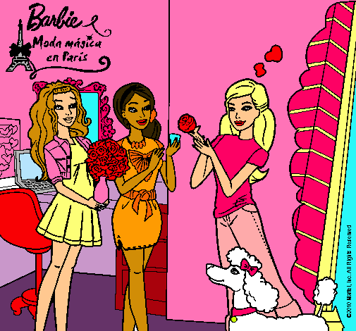 Barbie de compras con sus amigas