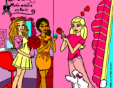 Dibujo Barbie de compras con sus amigas pintado por kiiuyriotjgf