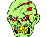 Dibujo Zombie pintado por zombiray