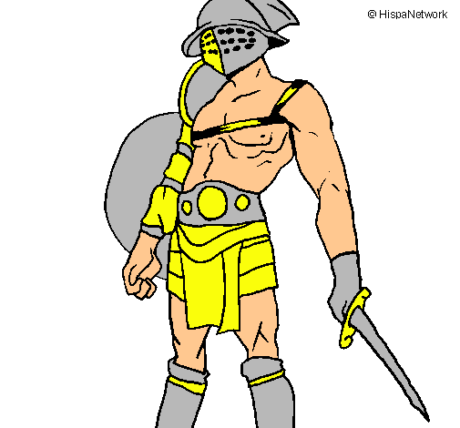 Dibujo Gladiador pintado por lmfao
