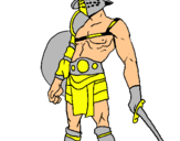 Dibujo Gladiador pintado por lmfao
