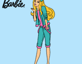 Dibujo Barbie con look casual pintado por avat☺