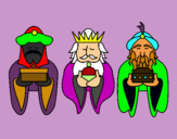 Dibujo Los Reyes Magos 4 pintado por palao