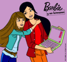 Dibujo El nuevo portátil de Barbie pintado por carolina76