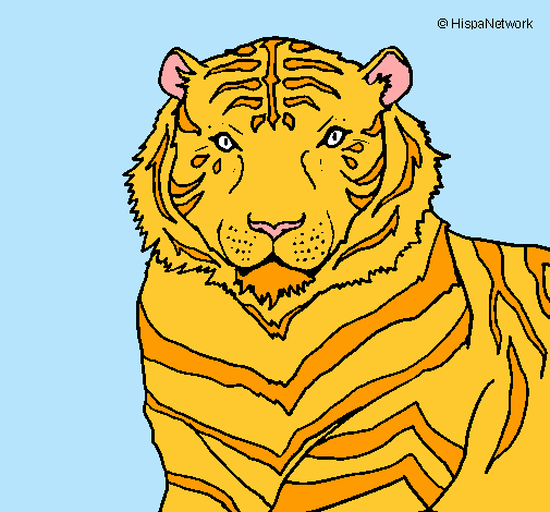 Dibujo Tigre pintado por BelenR