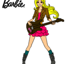 Dibujo Barbie guitarrista pintado por jullito