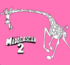 Dibujo Madagascar 2 Melman 2 pintado por iuuyygrgrger