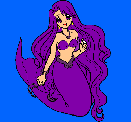 Dibujo Sirenita pintado por sofiarico