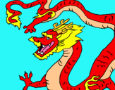 Dibujo Dragón chino pintado por Wendy12356
