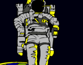 Dibujo Astronauta pintado por AZPP
