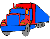 Dibujo Tráiler pintado por optimus