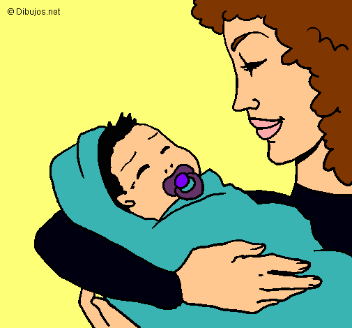 Dibujo Madre con su bebe II pintado por SUSI52515