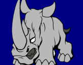 Dibujo Rinoceronte II pintado por 00789456123