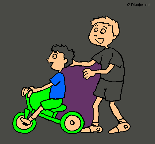 Dibujo Triciclo pintado por juanpa0708