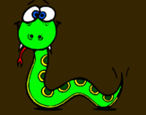 Dibujo Serpiente 3 pintado por Valeenhh