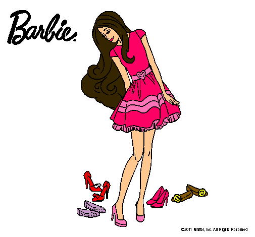 Barbie y su colección de zapatos