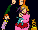 Dibujo Familia pintado por alicul