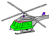 Dibujo Helicóptero  pintado por piki