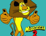 Dibujo Madagascar 2 Alex pintado por aleliza