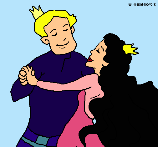 Dibujo Baile de príncipes pintado por Helga