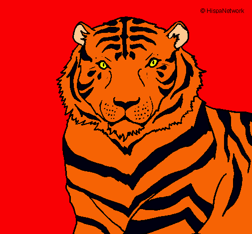 Dibujo Tigre pintado por Dracovich1