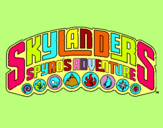 Dibujo Skylanders pintado por letras