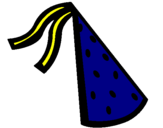Dibujo Sombrero de cumpleaños pintado por berf