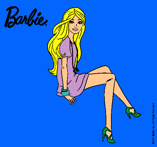 Barbie sentada