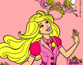 Dibujo Barbie a punto de ser coronada pintado por VirWinx 