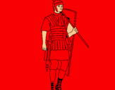 Dibujo Soldado romano pintado por hsam