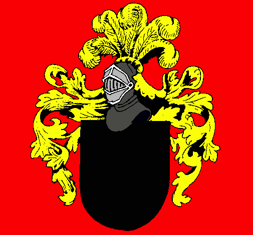 Escudo de armas y casco