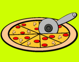 Dibujo Pizza pintado por Weendy12