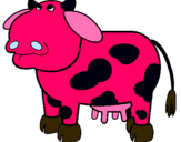 Dibujo Vaca pensativa pintado por abui