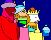 Dibujo Los Reyes Magos 3 pintado por dasd