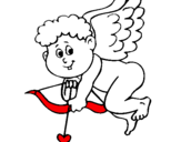 Dibujo Cupido pintado por jaret