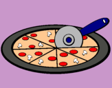 Dibujo Pizza pintado por may8D